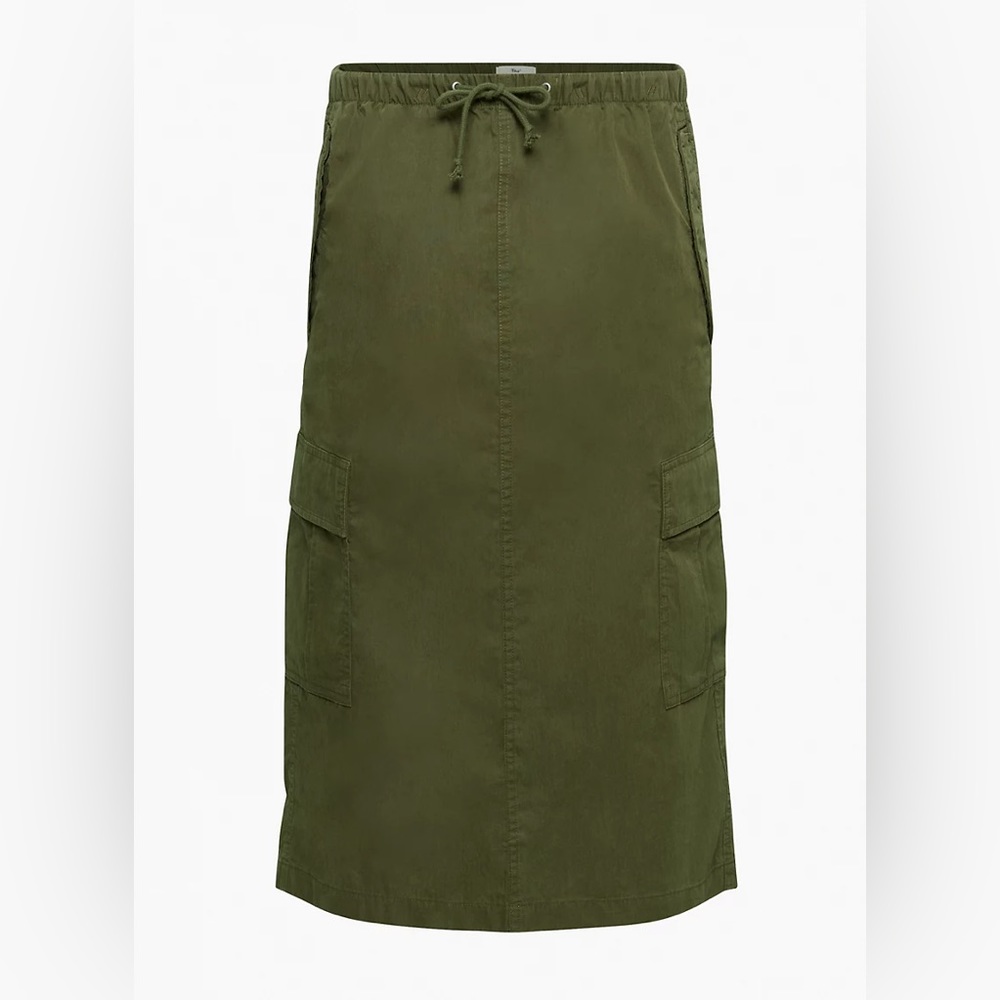 Aritzia TNA Squad Parachute midi cargo skirt - XS - Fatigue
